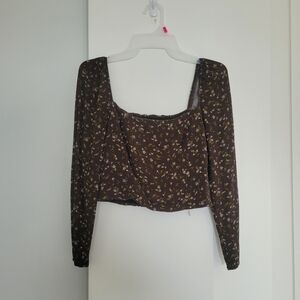 Crop top, ruched back